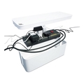 Electriduct Bluelounge CableBox Mini Cord Management System- White PD-BLL-CBX-WT